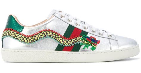 gucci dragon ace sneaker|Gucci ace embroidered shoes.